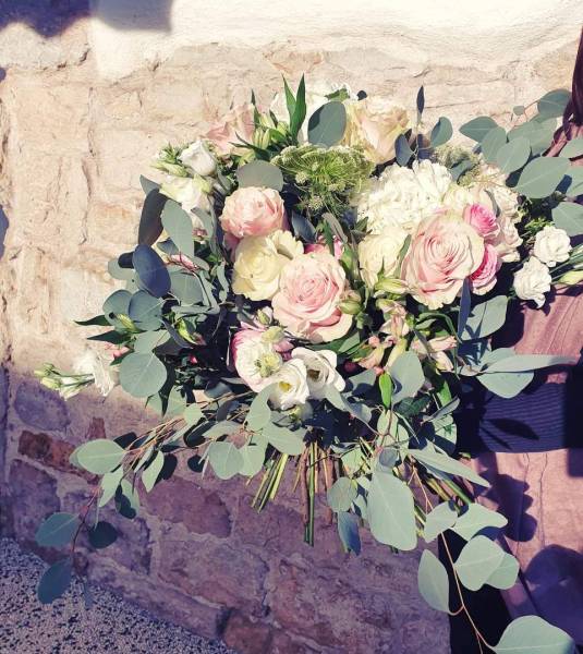 Bouquet pastel mariage