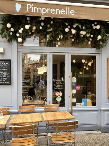 décoration de noel façade restaurant