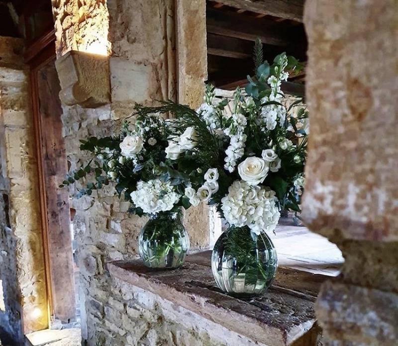 Bouquets blanc mariage
