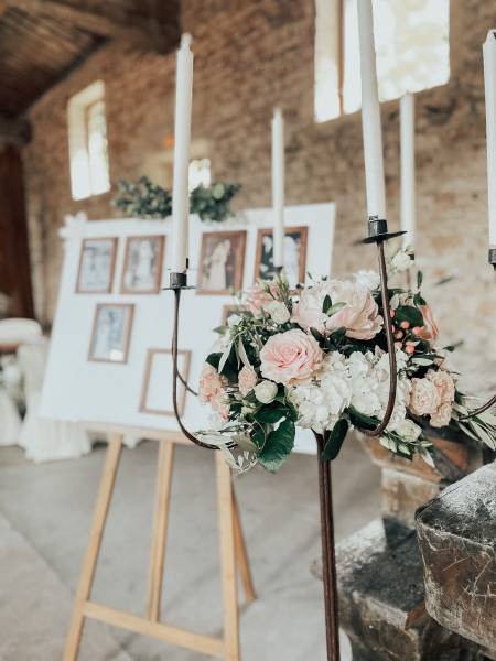 chandeliers fleuris pour mariage