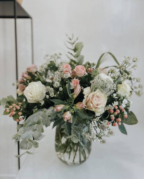 Bouquet de fleurs pastel offrir fleurs Lyon livraison