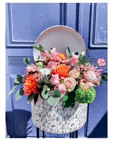 boite à chapeaux fleurie fete des meres